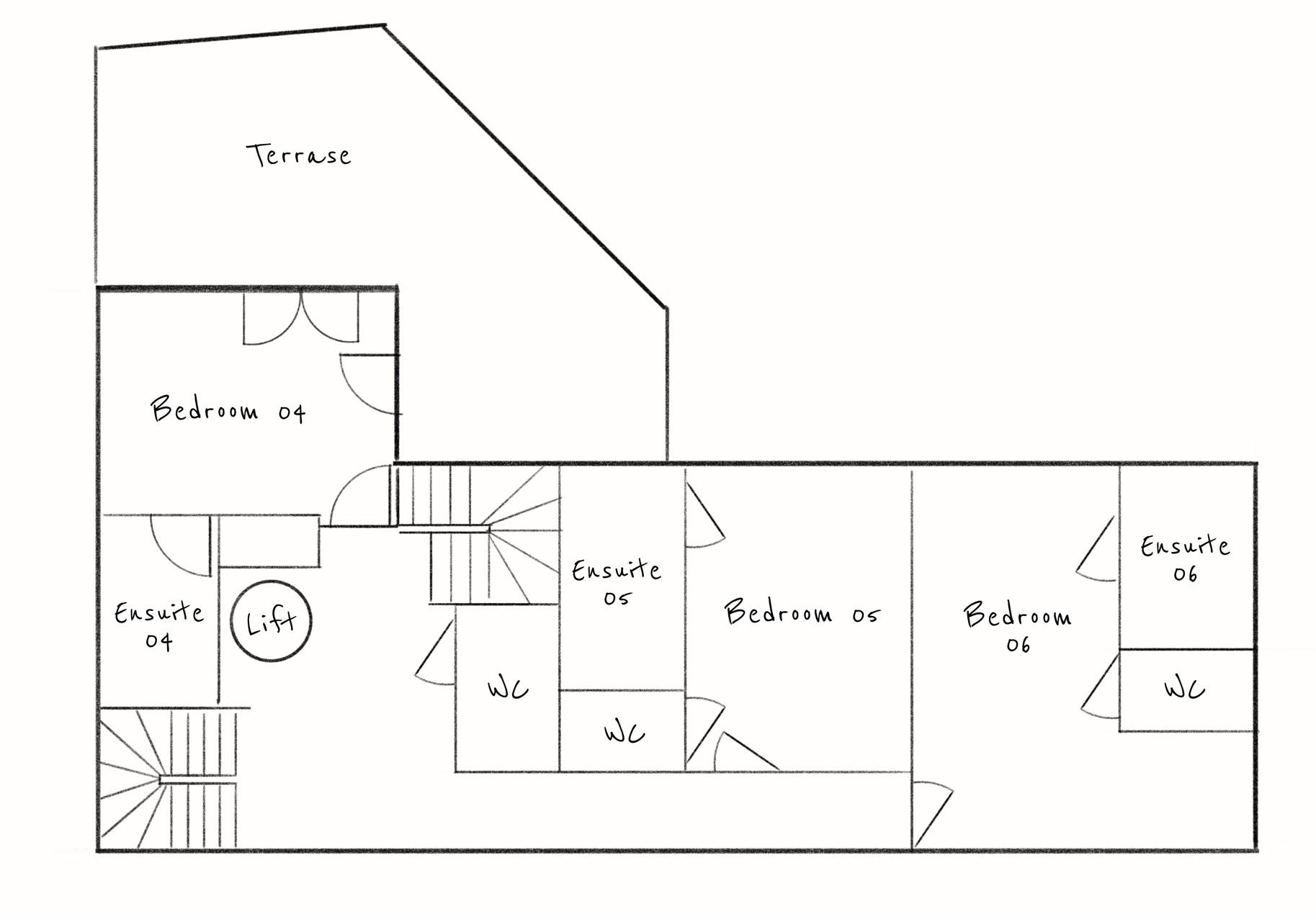 Chalet Elegie, Meribel floorplan - The Chalet Edit