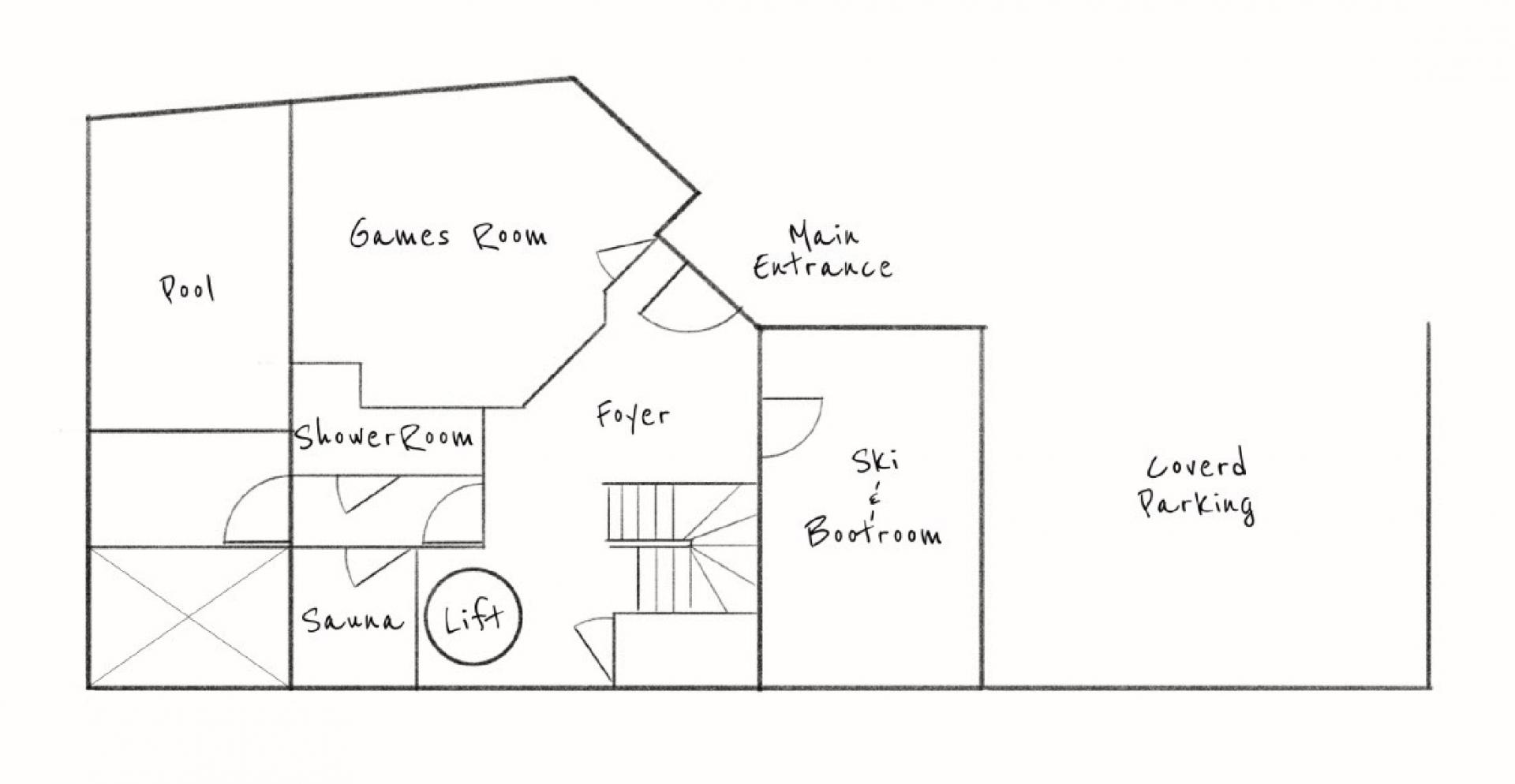 Chalet Elegie, Meribel floorplan - The Chalet Edit