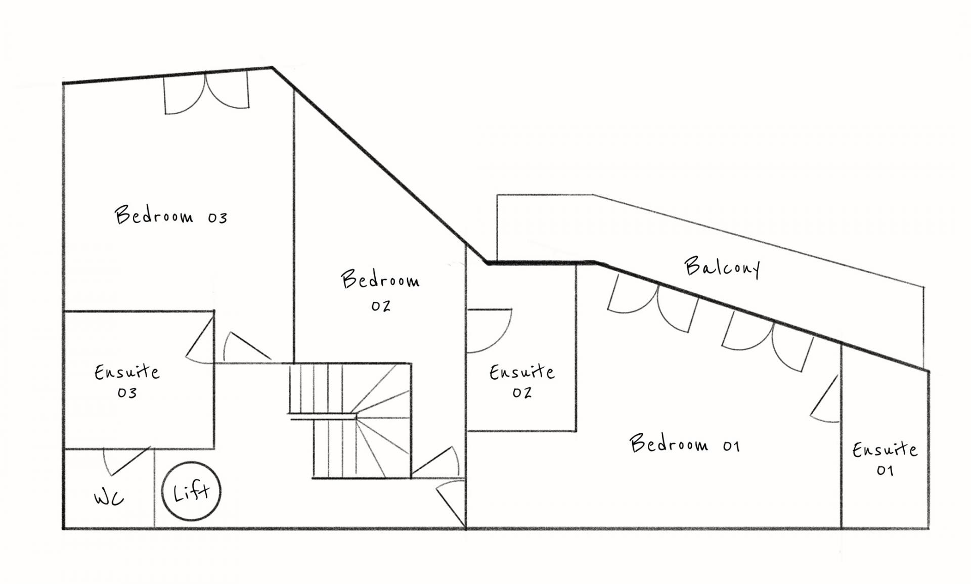 Chalet Elegie, Meribel floorplan - The Chalet Edit