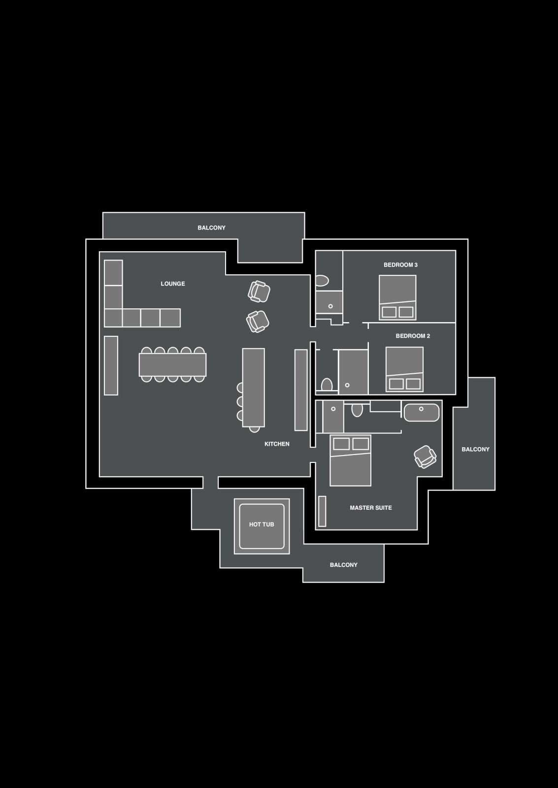 Chalet Joy, Morzine floorplan - The Chalet Edit