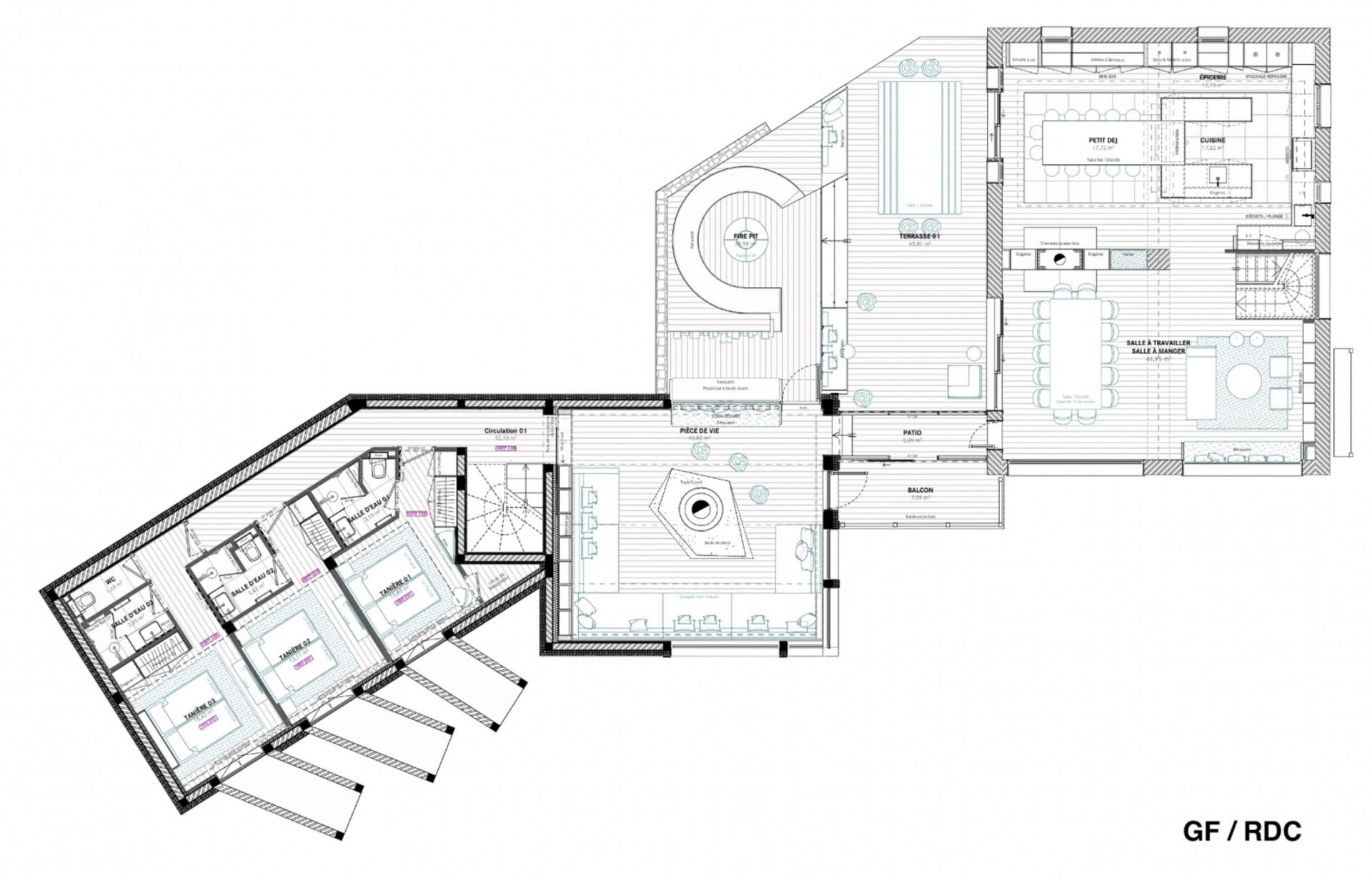 Chalet Le 1550, Courchevel 1550 floorplan - The Chalet Edit