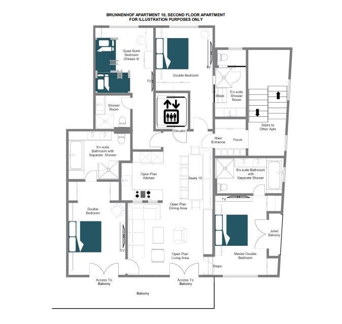 Brunnenhof 10, Lech floorplan - The Chalet Edit