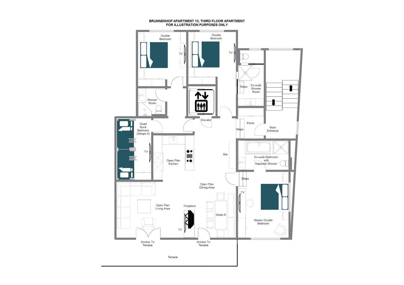 Brunnenhof 13, Lech floorplan - The Chalet Edit