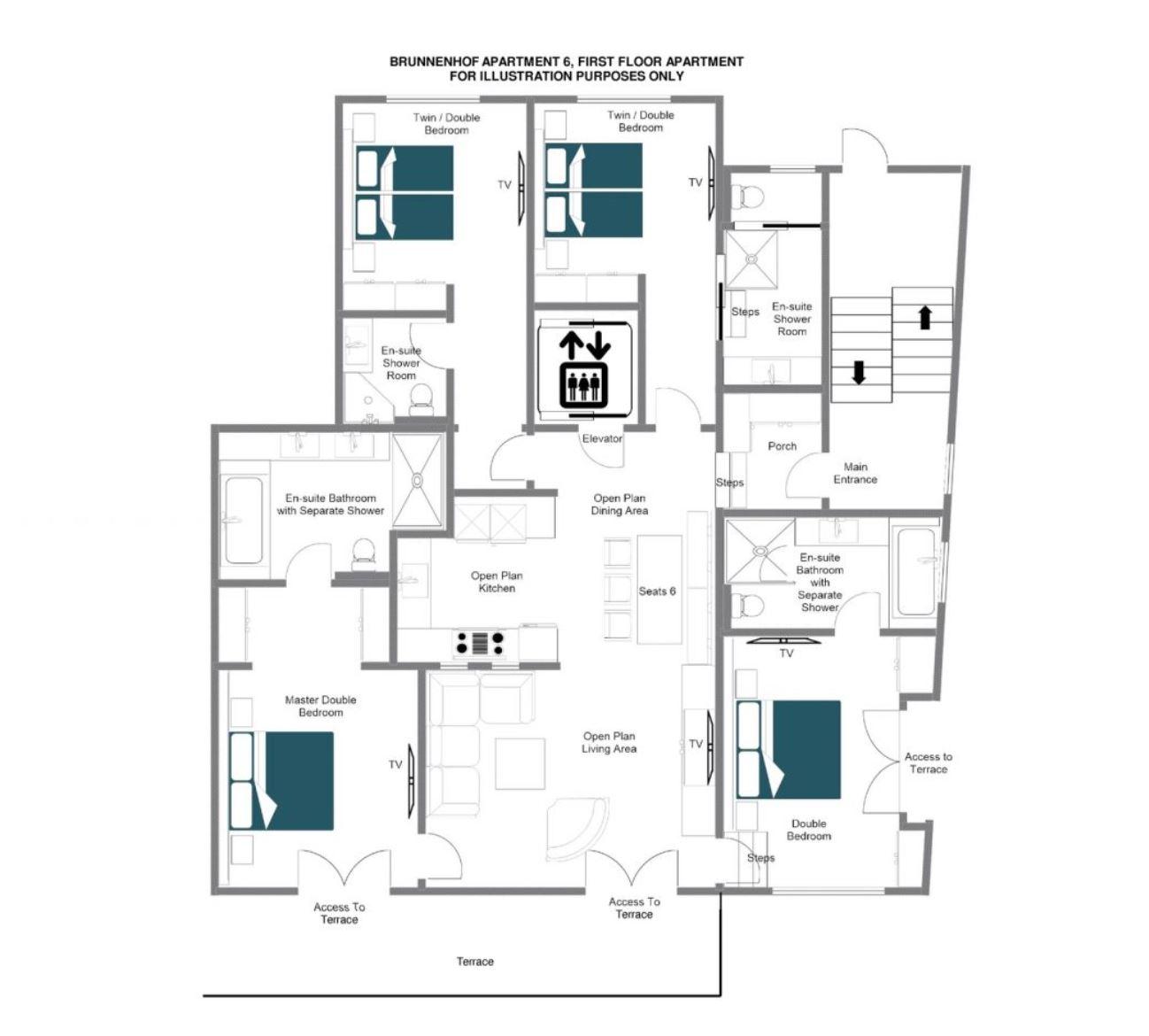 Brunnenhof 6, Lech floorplan - The Chalet Edit