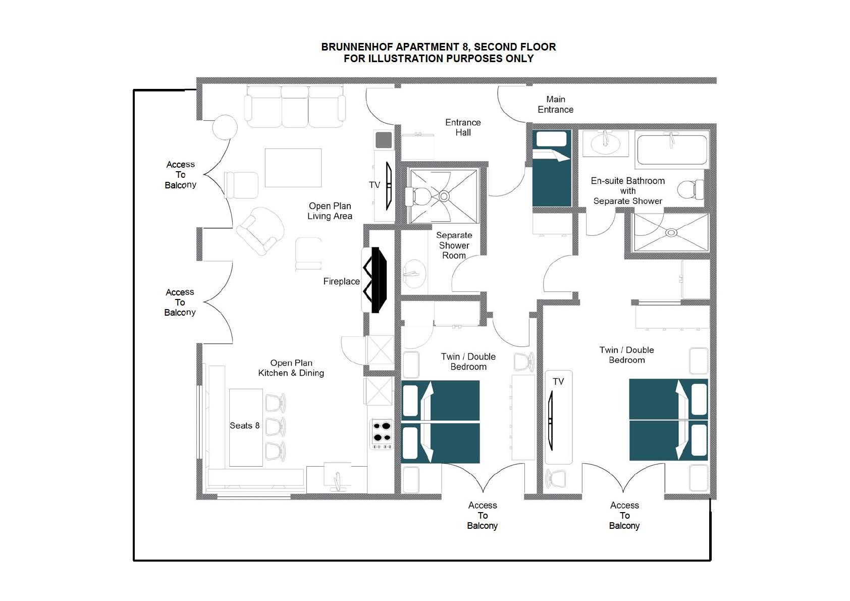 Brunnenhof 8, Lech floorplan - The Chalet Edit