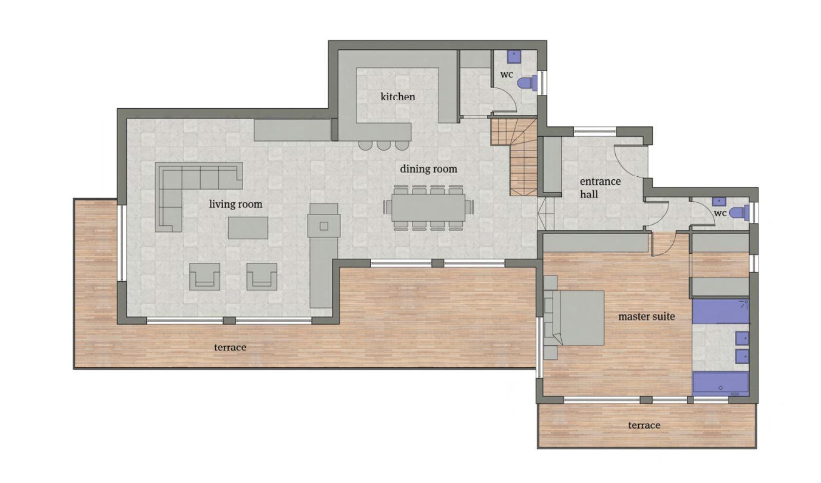 Chalet Auriane, La Tzoumaz, Verbier floorplan - The Chalet Edit