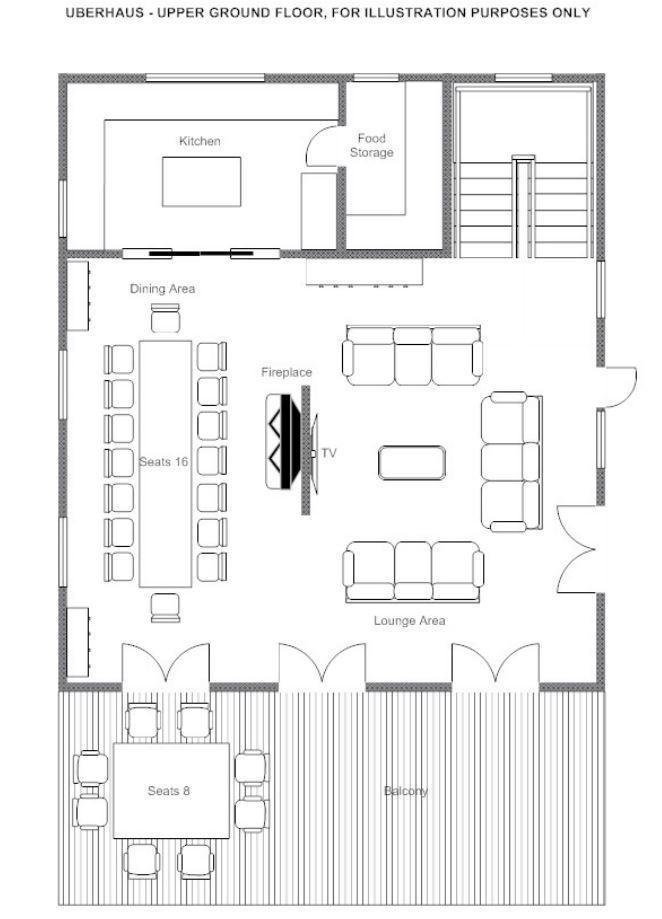 Chalet Uberhaus, Lech floorplan - The Chalet Edit