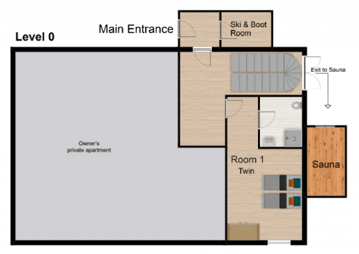 Chalet Bivouac, Val d'Isere floorplan - The Chalet Edit