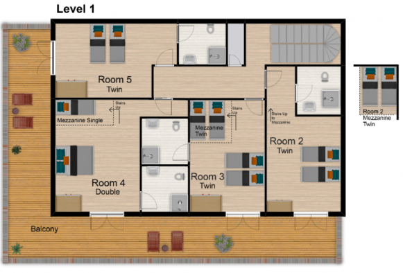 Chalet Bivouac, Val d'Isere floorplan - The Chalet Edit