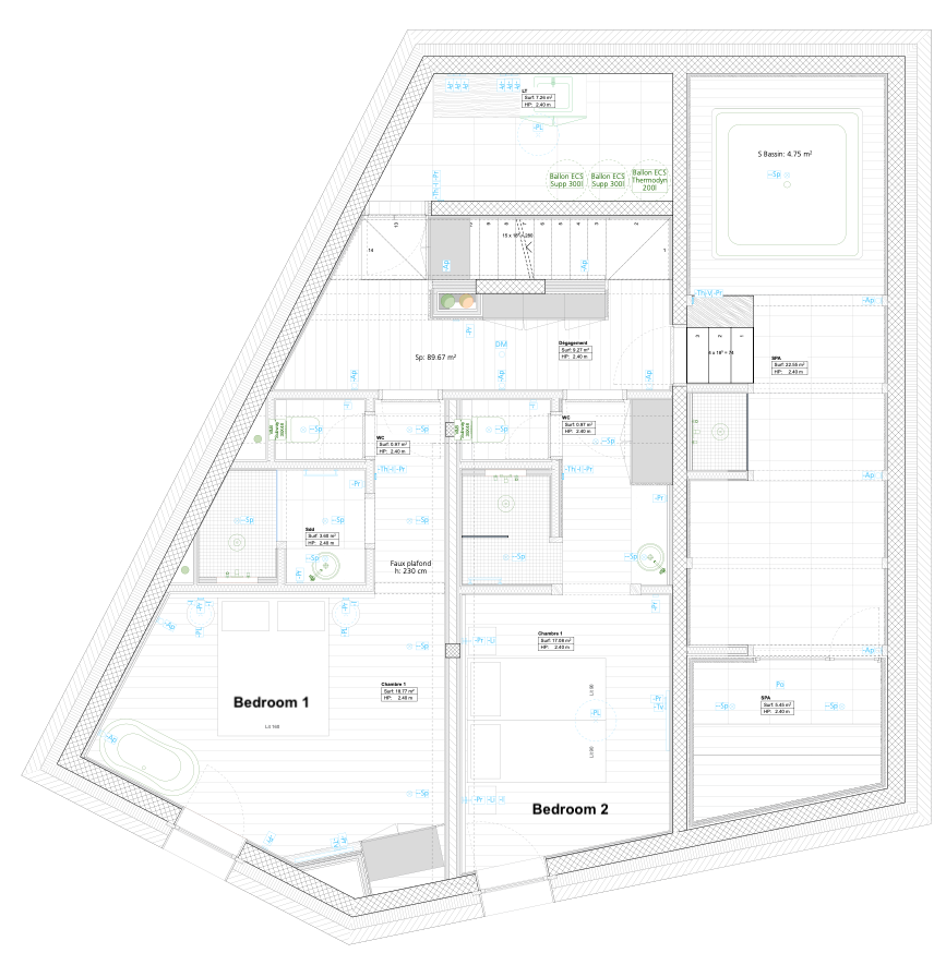 Chalet Sylvain, Val d'Isere floorplan - The Chalet Edit