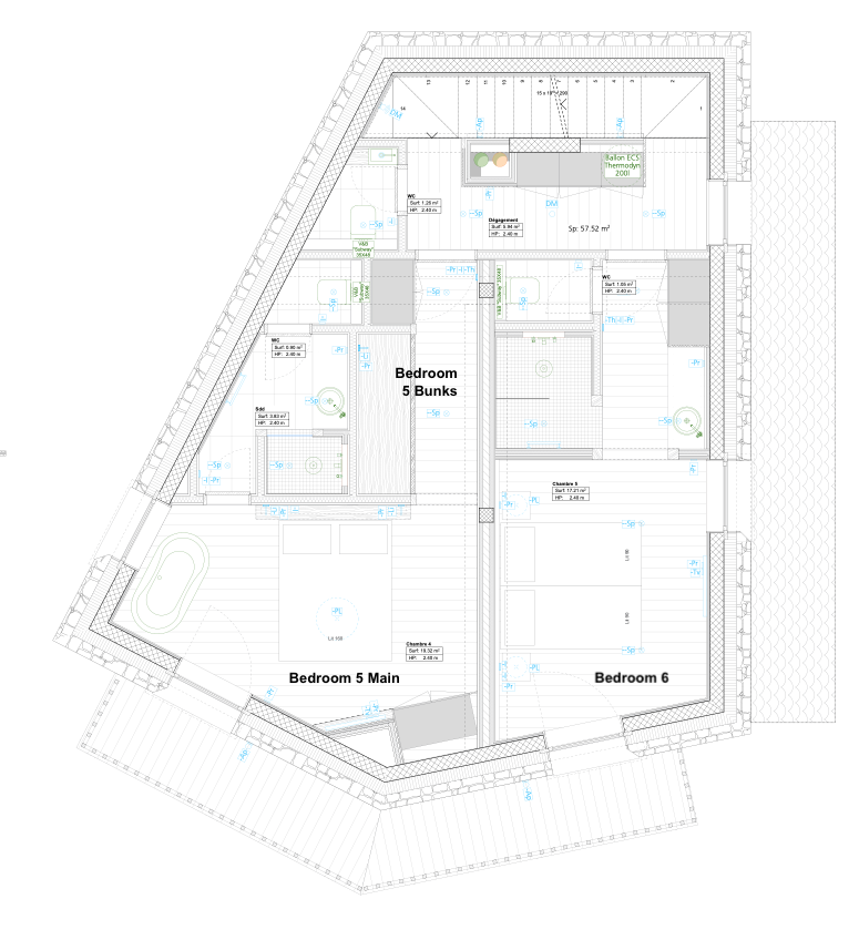 Chalet Sylvain, Val d'Isere floorplan - The Chalet Edit