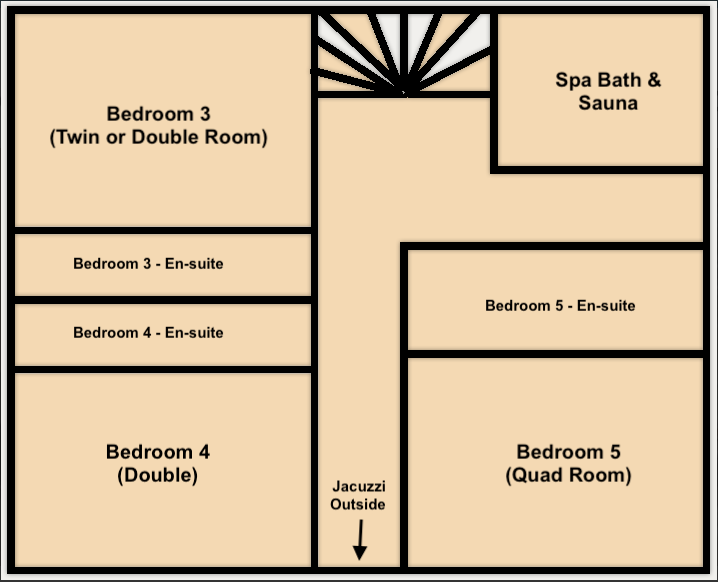 Chalet Cabri, Val d'Isere floorplan - The Chalet Edit