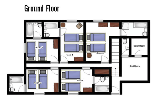 Chalet Madeleine, Val d'Isere floorplan - The Chalet Edit