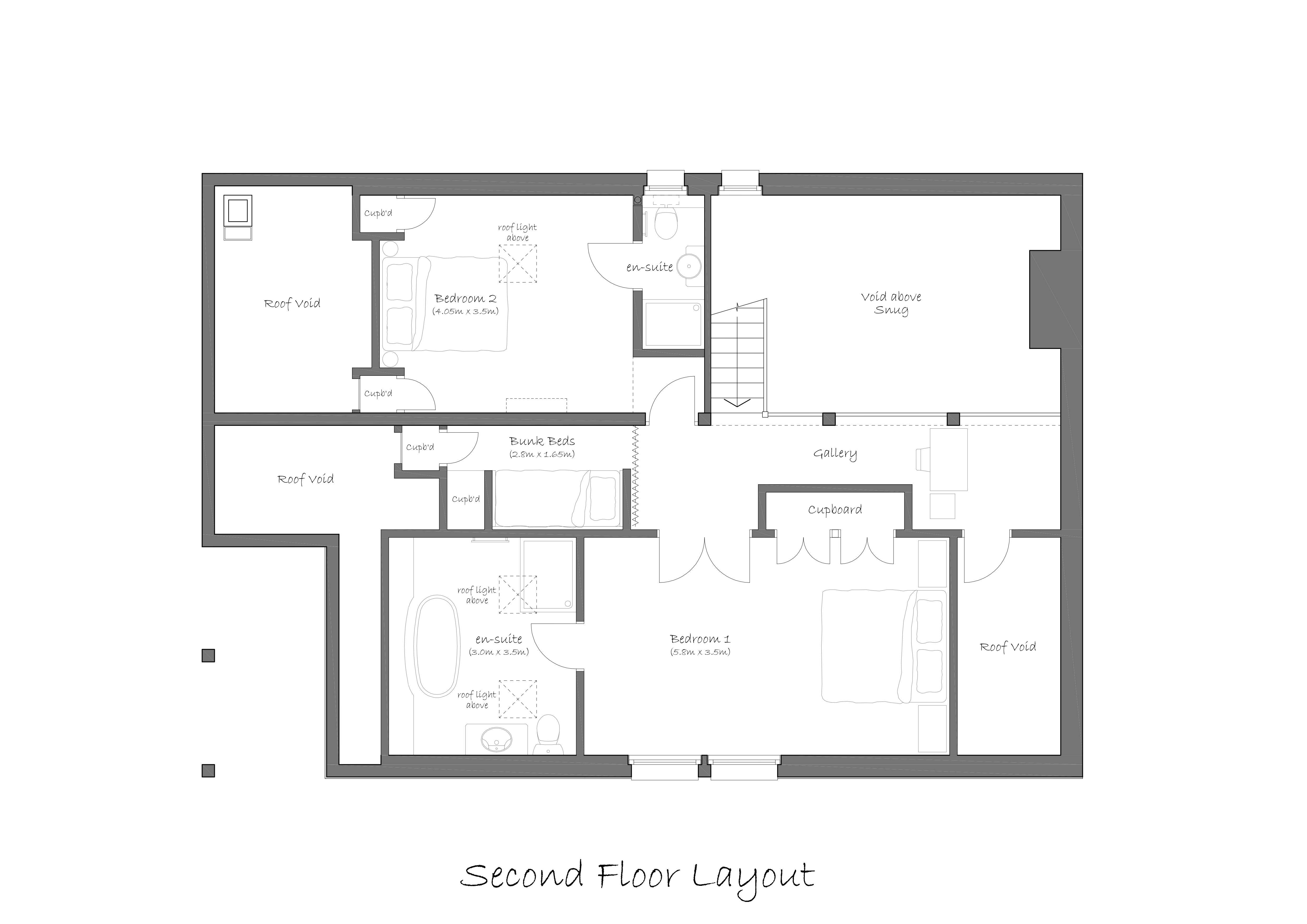 Maison d'Hiver, Les Gets floorplan - The Chalet Edit