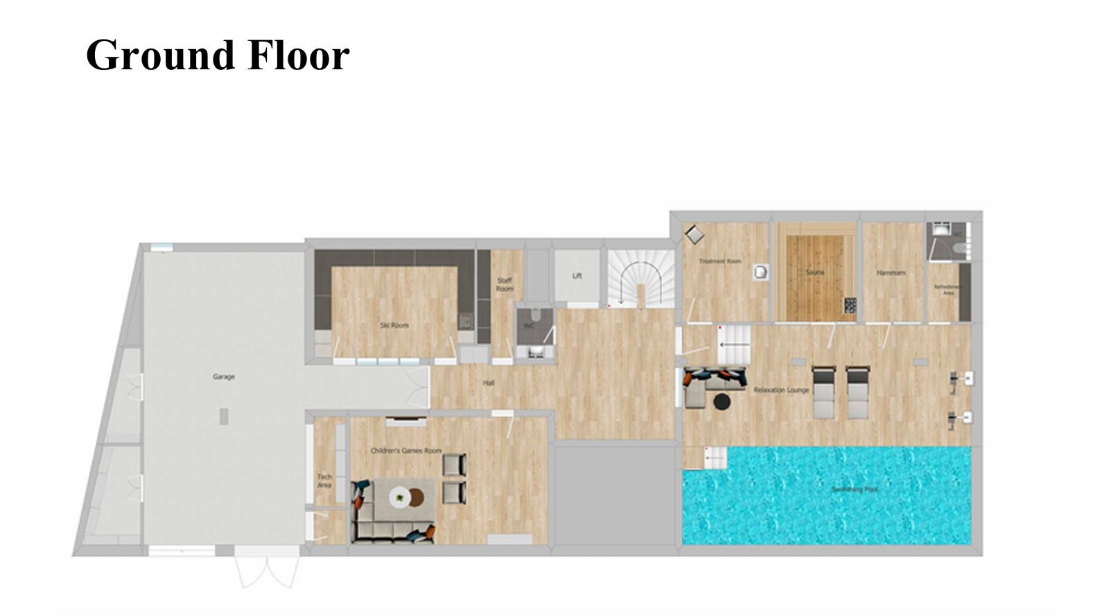 Chalet Montclair, Meribel floorplan - The Chalet Edit