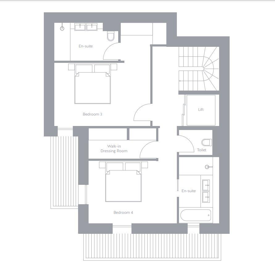 Ultima 5, Courchevel 1650 floorplan - The Chalet Edit
