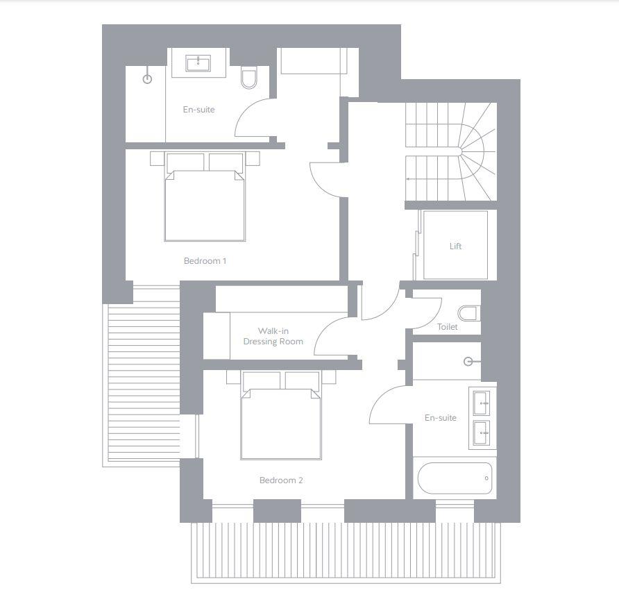 Ultima 5, Courchevel 1650 floorplan - The Chalet Edit