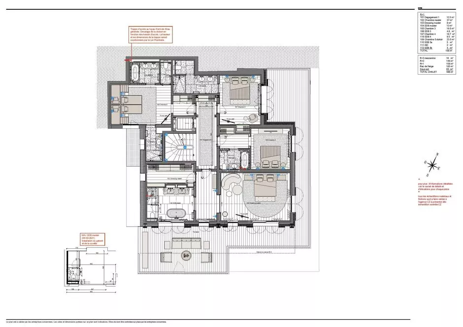 Lily Of The Valley, Courchevel 1850 floorplan - The Chalet Edit
