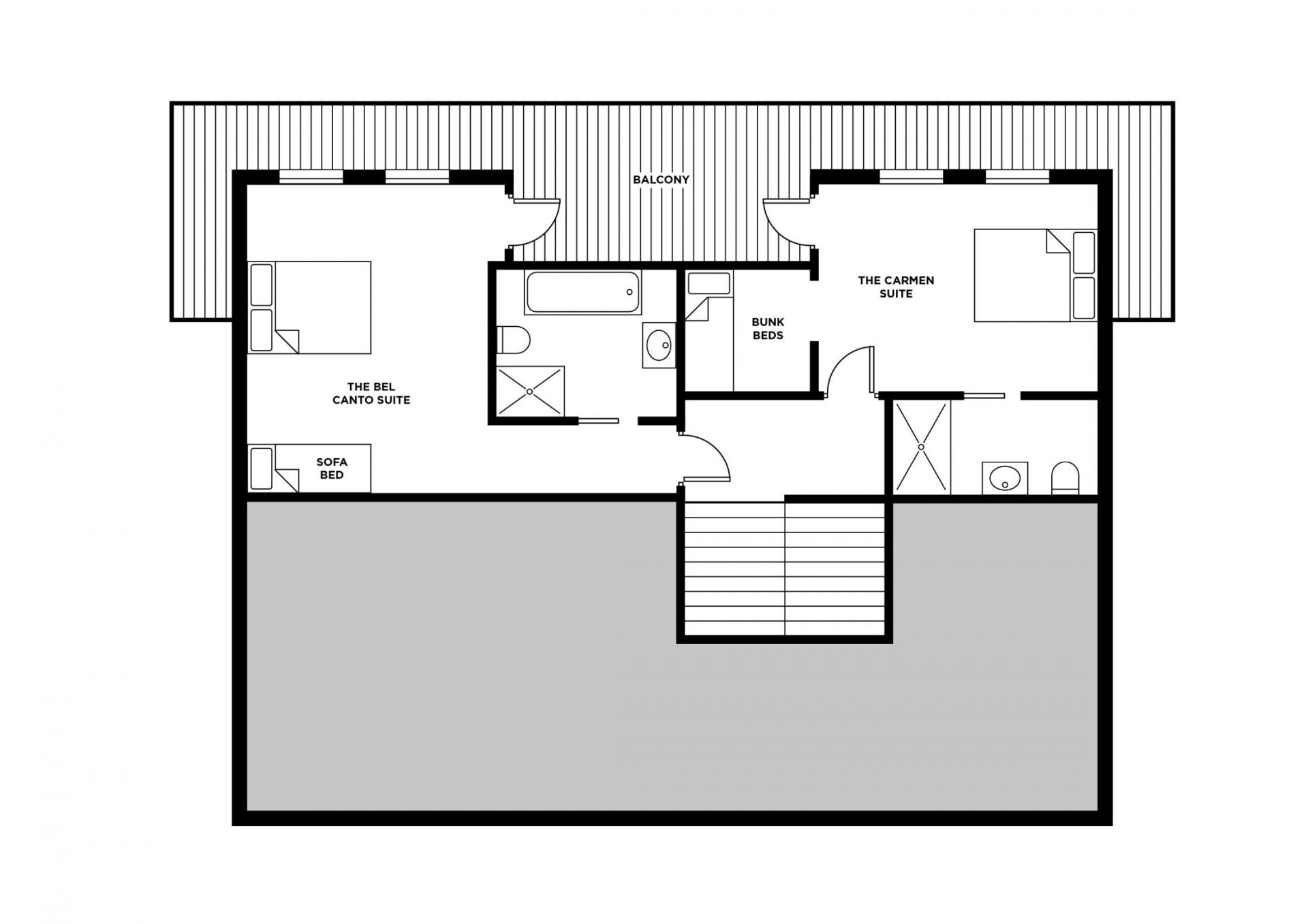 Chalet Bizet, Morzine floorplan - The Chalet Edit