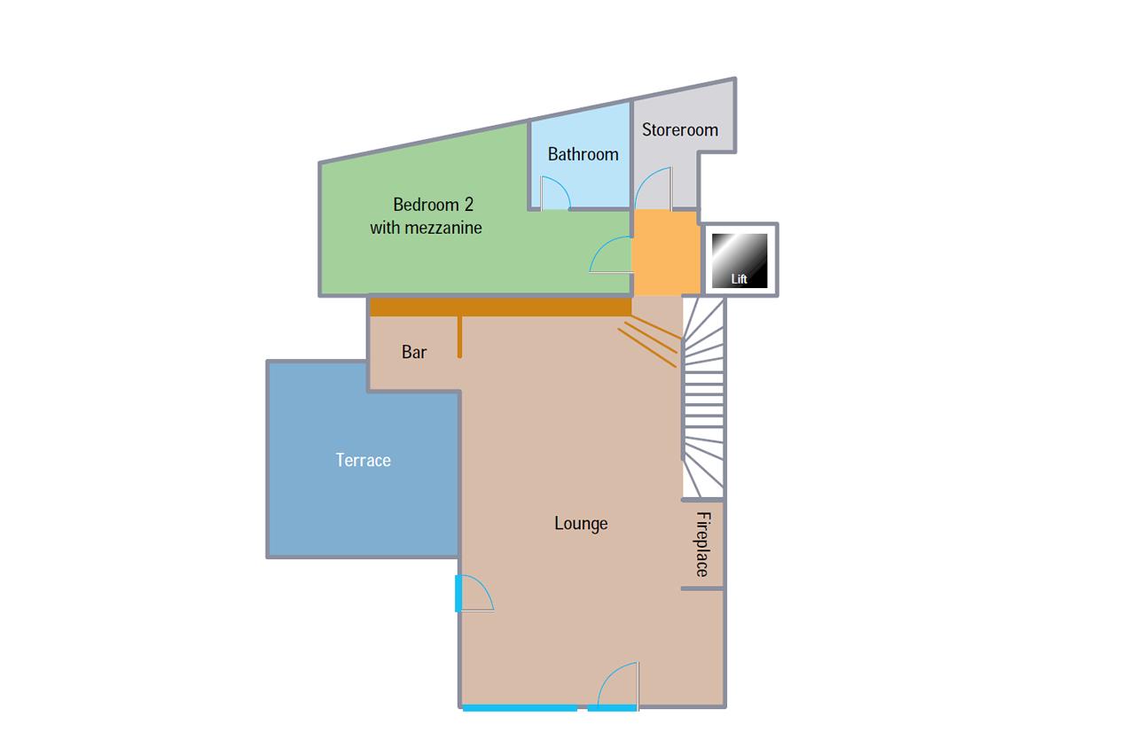 Chalet Cristal A, Val d'Isere floorplan - The Chalet Edit