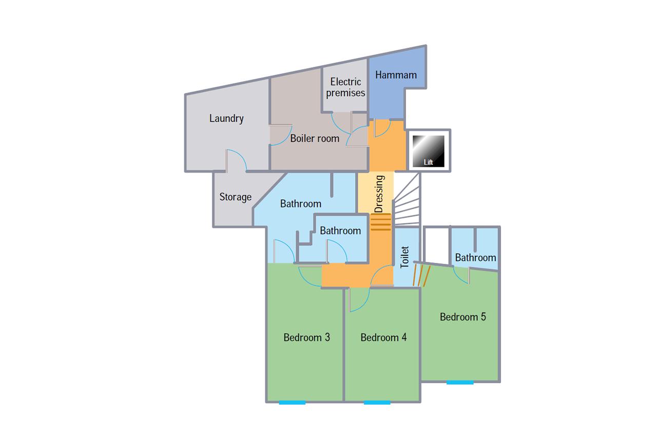 Chalet Cristal A, Val d'Isere floorplan - The Chalet Edit