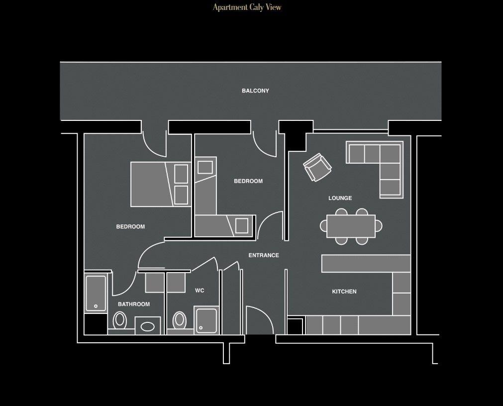 Apartment Caly View, Les Gets floorplan - The Chalet Edit