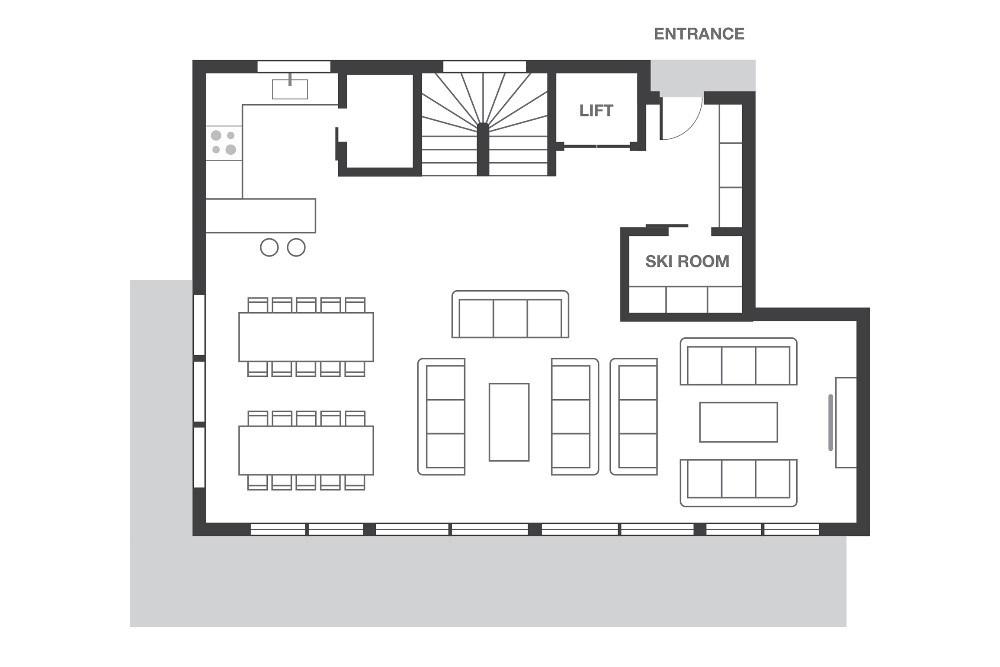 No.8 Club Bellevarde, Val d'Isere floorplan - The Chalet Edit