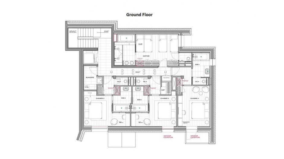 Chalet Les Ours, Val d'Isere floorplan - The Chalet Edit