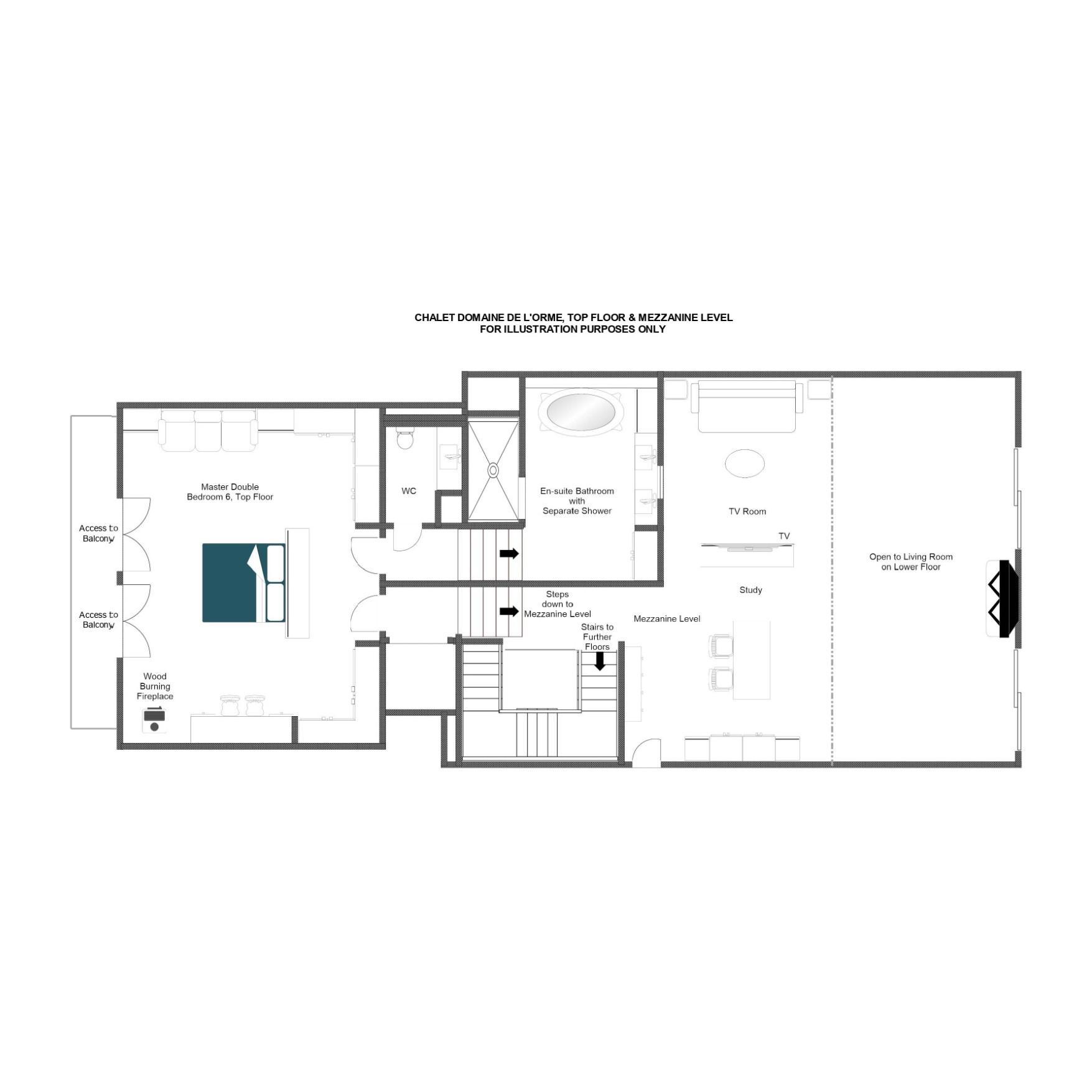 Domaine de L'Orme, Méribel floorplan - The Chalet Edit