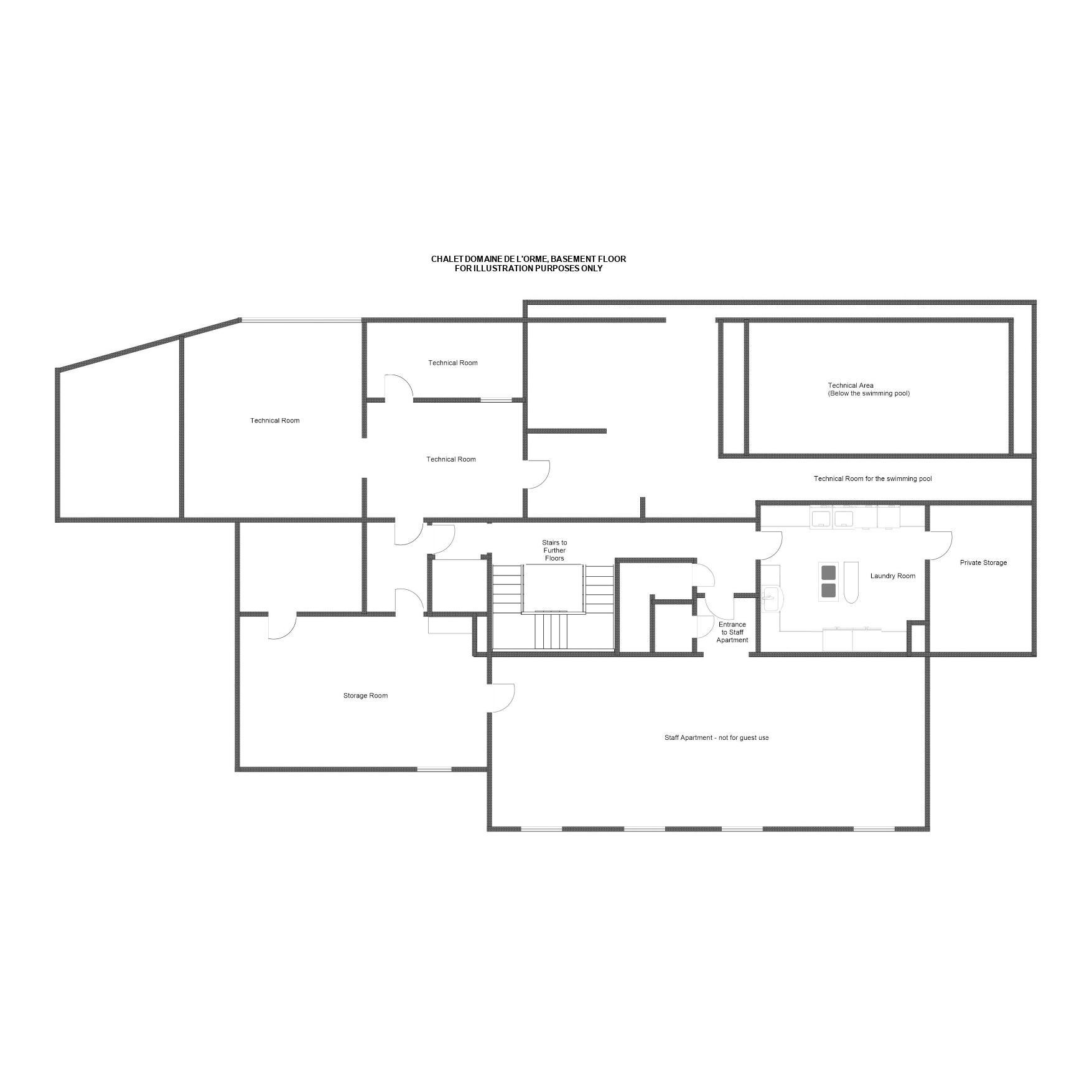 Domaine de L'Orme, Méribel floorplan - The Chalet Edit