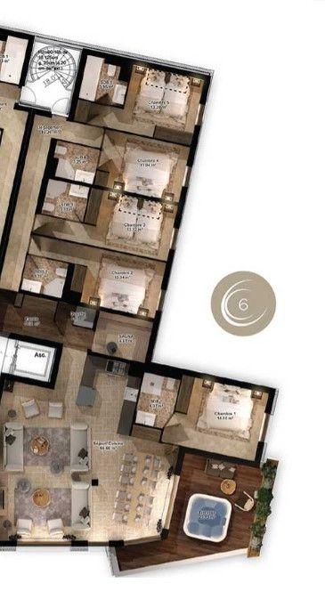 Cocoon 12, Val Thorens floorplan - The Chalet Edit