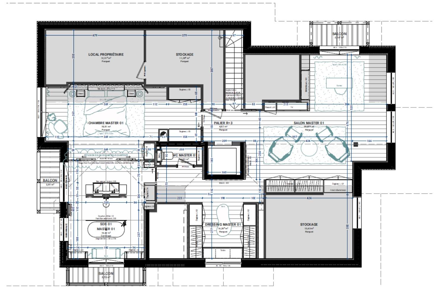 Chalet Yin & Yang, Courchevel 1850 floorplan - The Chalet Edit