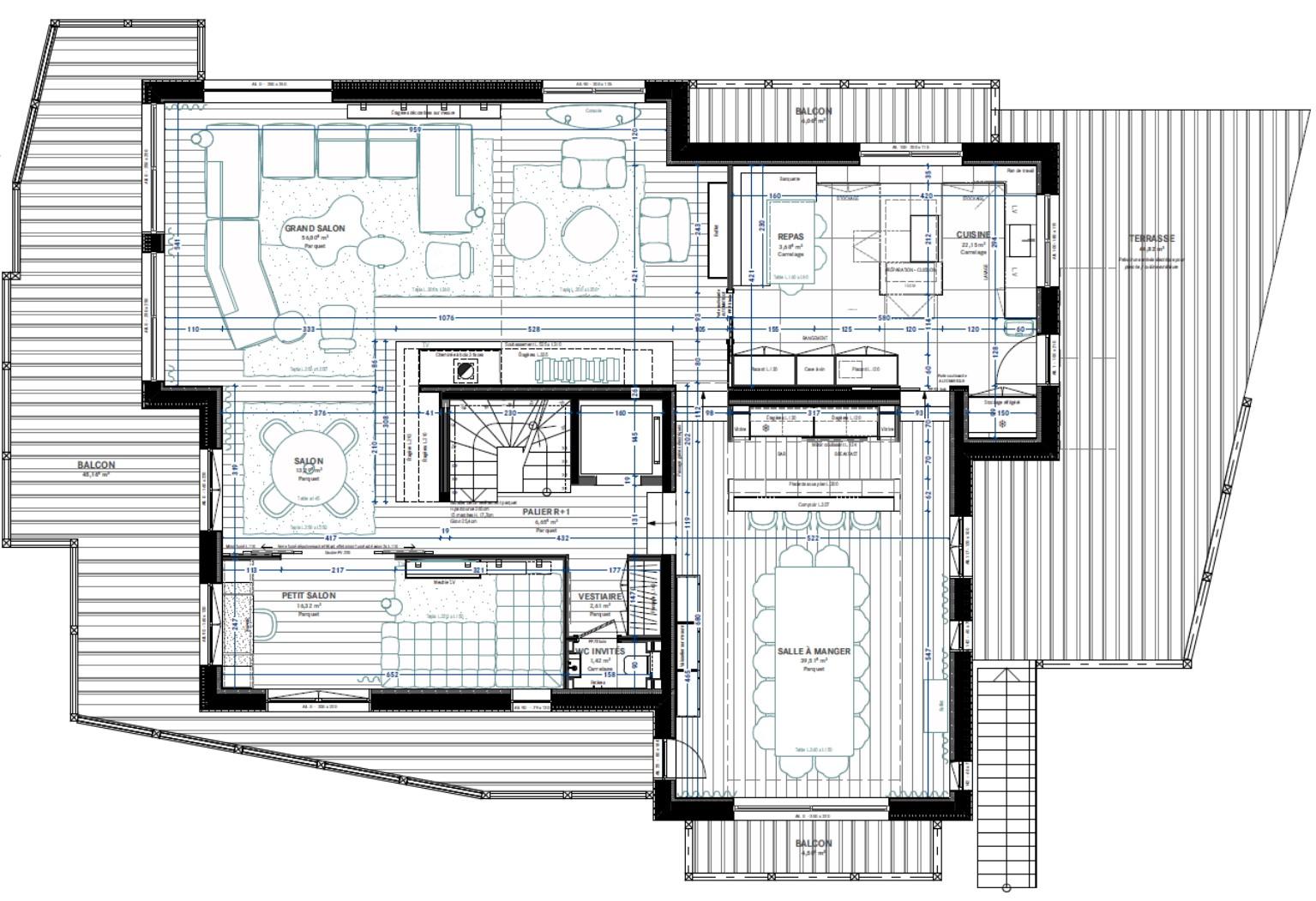 Chalet Yin & Yang, Courchevel 1850 floorplan - The Chalet Edit
