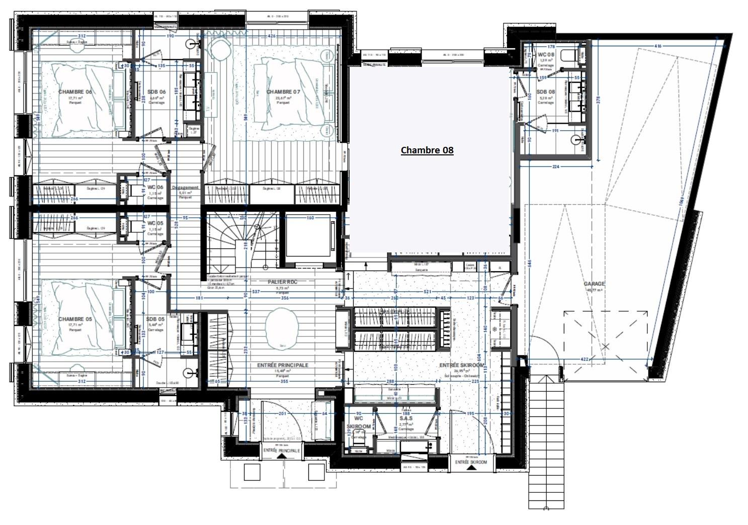 Chalet Yin & Yang, Courchevel 1850 floorplan - The Chalet Edit