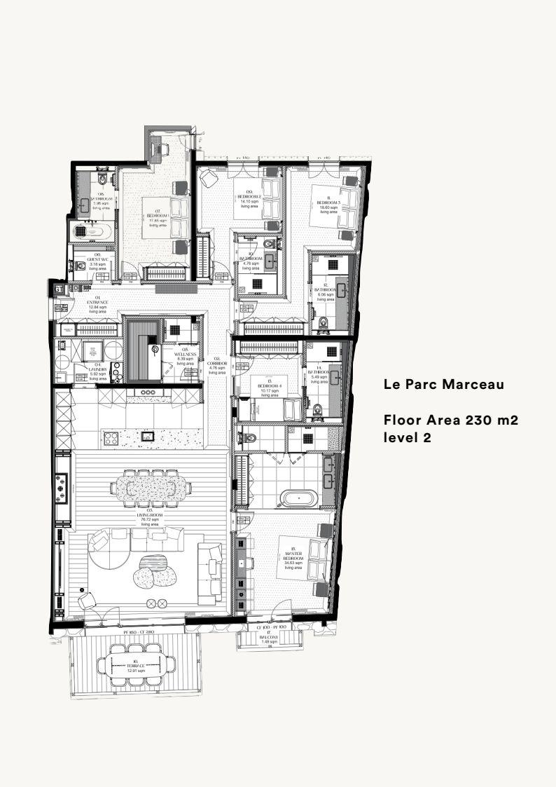 Le Parc Marceau, Val d’Isère, floorplan - The Chalet Edit