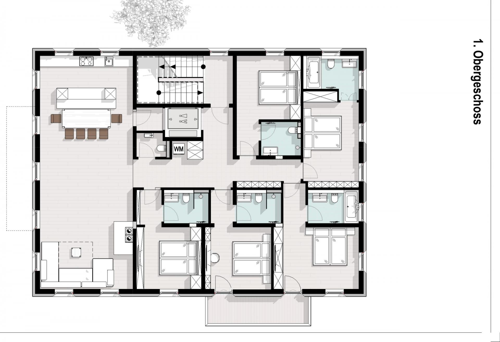 Chalet Silver Fox, St Anton floorplan - The Chalet Edit