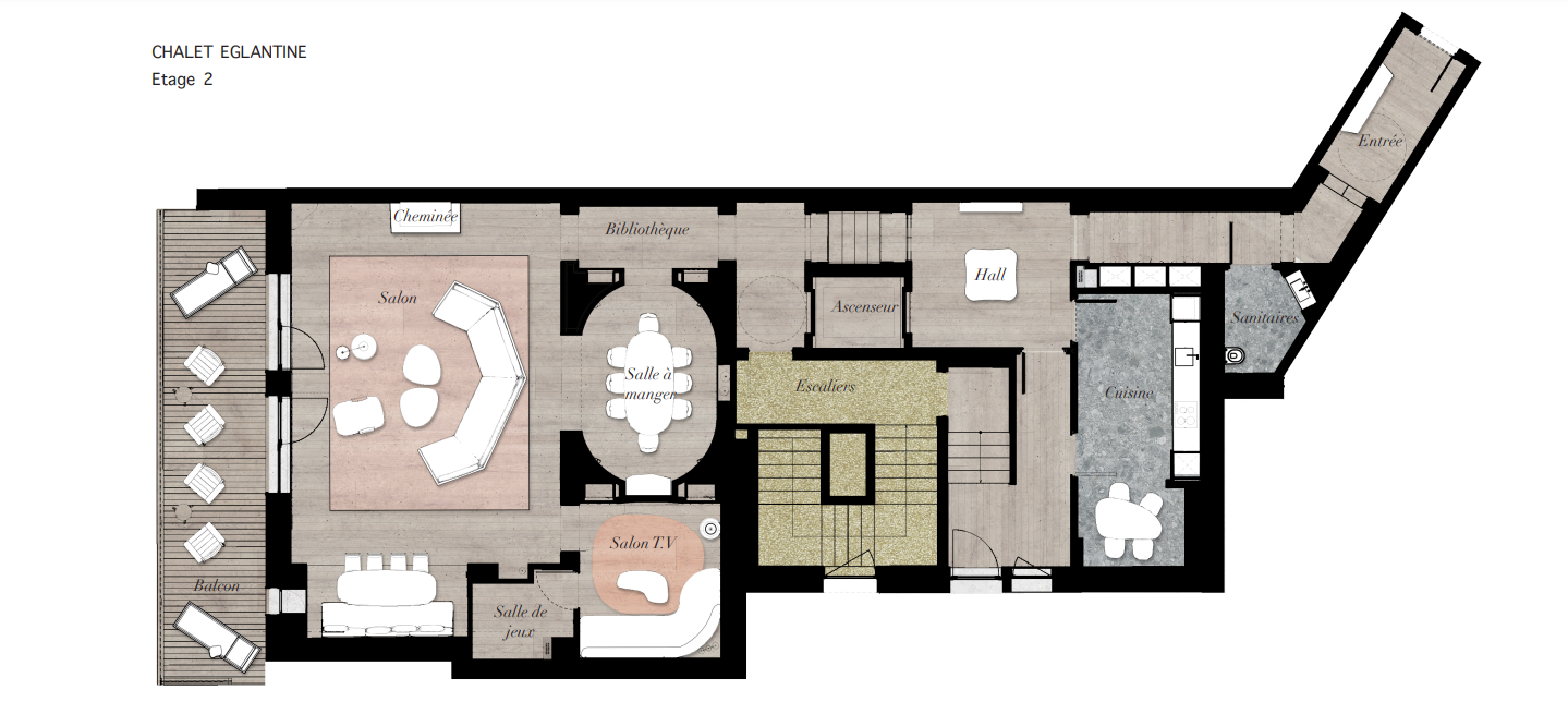 Chalet Eglantine, Meribel floorplan - The Chalet Edit