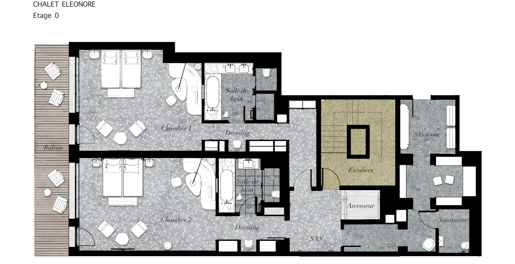 Chalet Eleonore, Meribel floorplan - The Chalet Edit