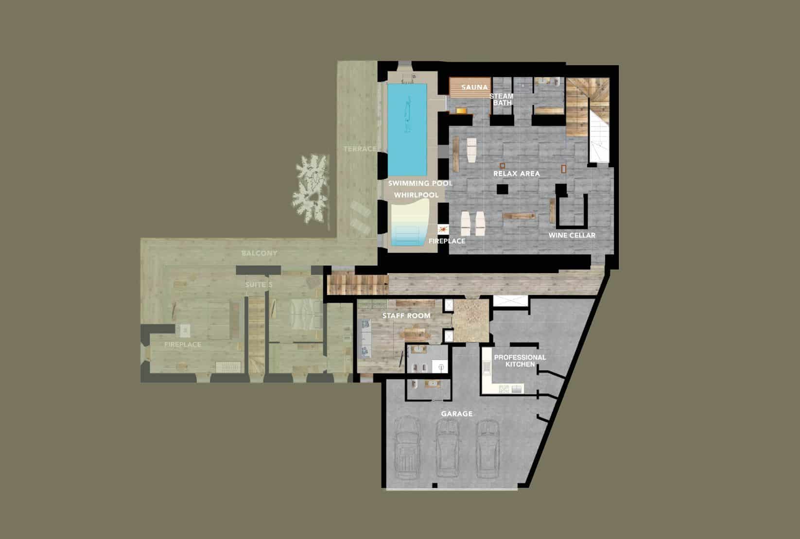 Cesa del Louf, Arabba floorplan - The Chalet Edit