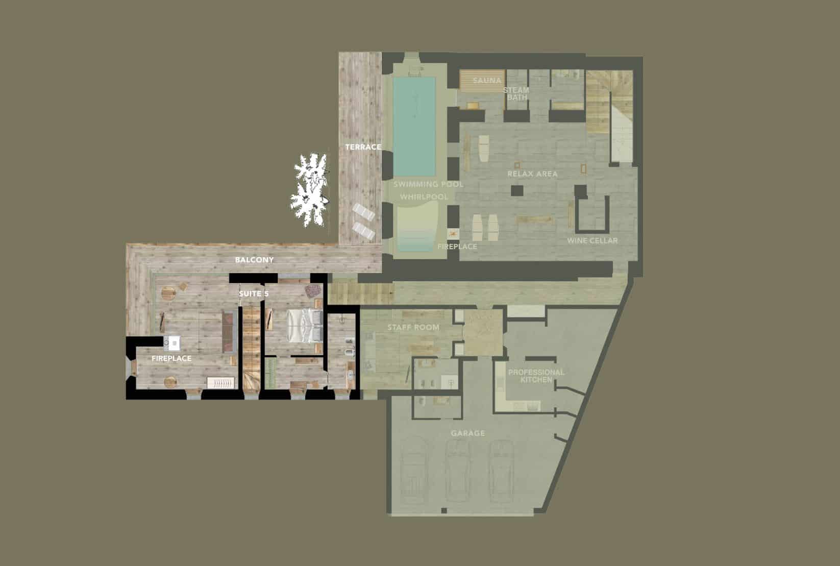 Cesa del Louf, Arabba floorplan - The Chalet Edit