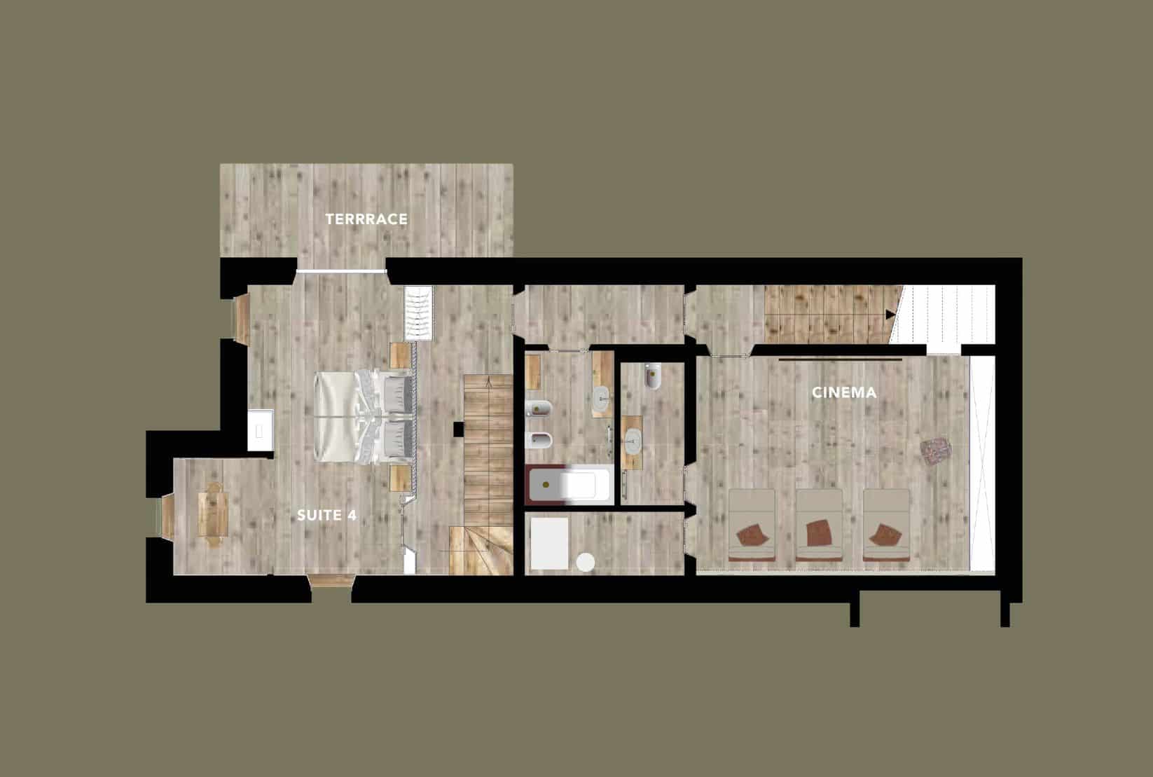 Cesa del Louf, Arabba floorplan - The Chalet Edit