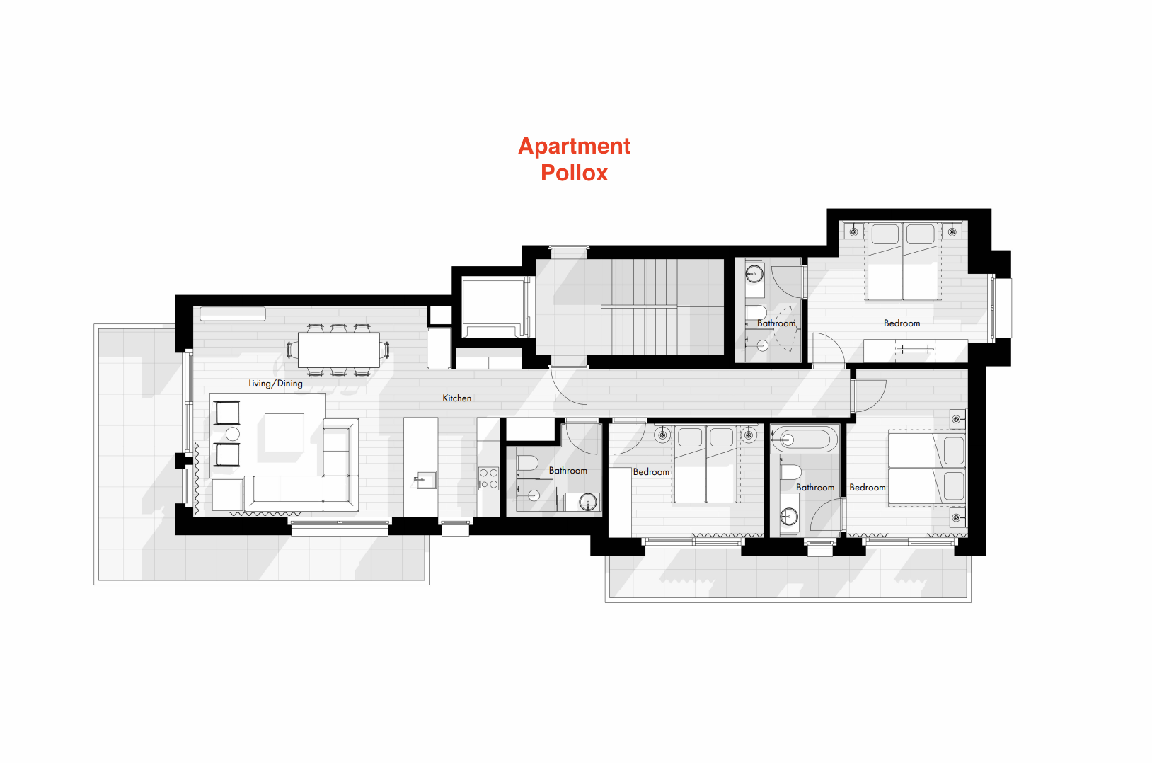Sierrahaus Alpine Apartments, Zermatt floorplan - The Chalet Edit