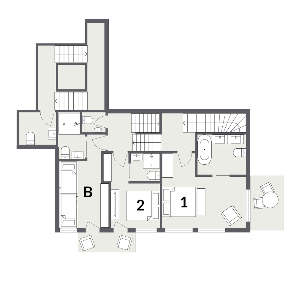 Chalet Three Bears, Morzine floorplan - The Chalet Edit