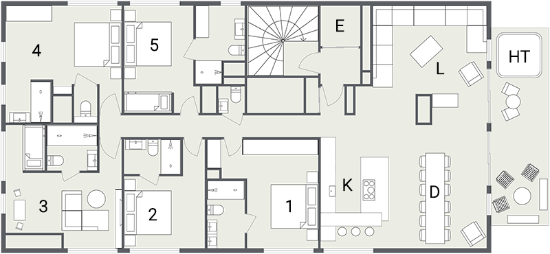 Apartment Chavinaud, Les Gets floorplan - The Chalet Edit