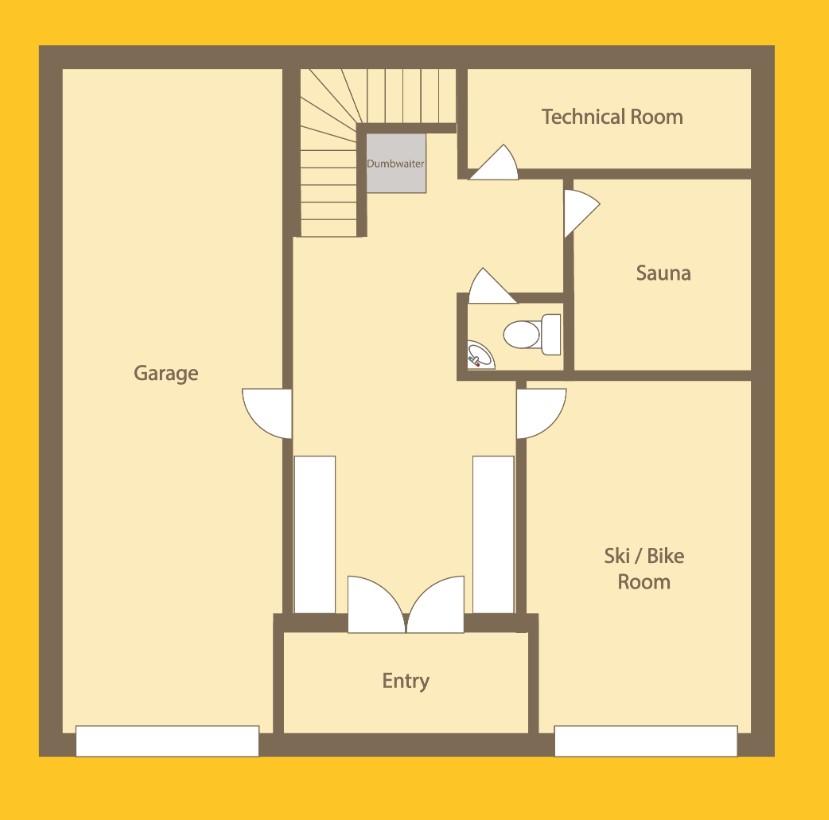 Chalet Asgard, Morzine floorplan - The Chalet Edit