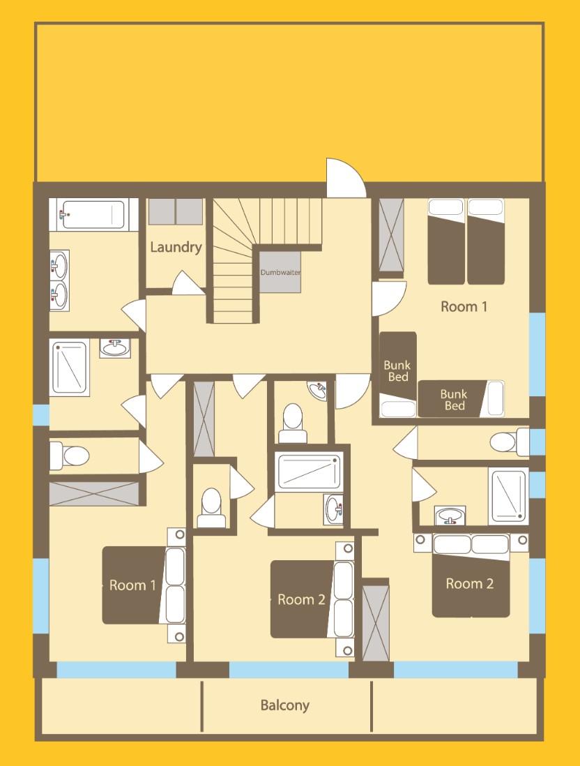 Chalet Asgard, Morzine floorplan - The Chalet Edit