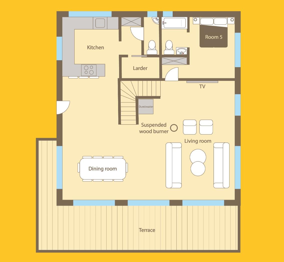 Chalet Asgard, Morzine floorplan - The Chalet Edit