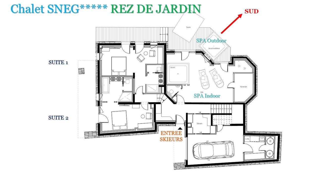 Chalet Sneg, Tignes floorplan - The Chalet Edit