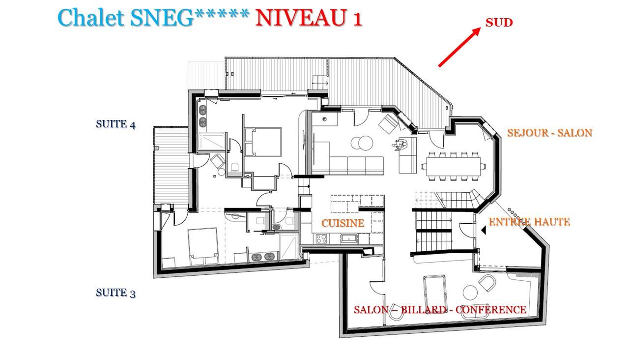 Chalet Sneg, Tignes floorplan - The Chalet Edit