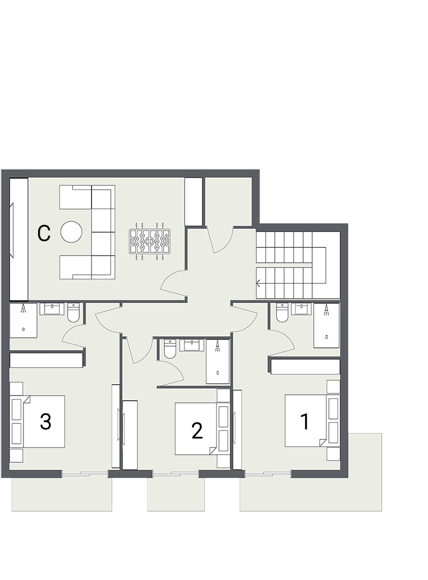 Chalet Cascades, Morzine floorplan - The Chalet Edit
